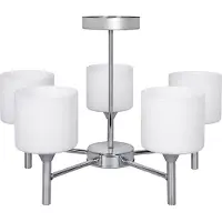 ActiveJet Classic chandelier pendant ceiling lamp MIRA Chrome 5xE27 for living room