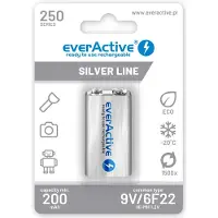 EverActive Ni-MH 9V 6F22 250mAh Silver Line