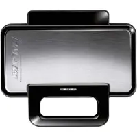 MPM 3-in-1 RVS Tosti-ijzer, Contactgrill en Wafelijzer inclusief Uitneembare Platen met Antiaanbaklaag en Automatische Temperatuurregeling 1000W