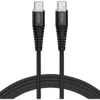 Savio CL-160 USB-kabel, 2 meter, USB 2.0, USB-C naar USB-C, zwart