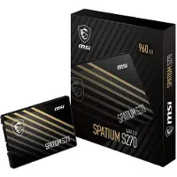 MSI Spatium S270 - SSD 2.5" 960GB - Leessnelheid 500MB/s - Schrijfsnelheid 450MB/s