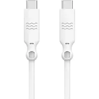 Just Green USB-C naar USB-C kabel - Recyclebaar - 3A - 2 meter - Wit