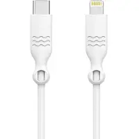 BigBen Interactive Just Green ECO USB-C naar Lightning kabel, 1,2 meter, wit