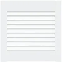 vidaXL Lamellen deuren Wit 39,5 x 39,4 cm Massief grenenhout