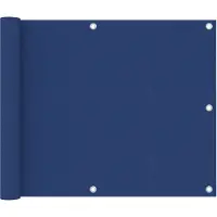 vidaXL Balkonscherm 75x400 cm oxford stof blauw