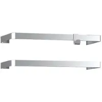 DRL Products ICON Aluminium Handdoek-beugels Set van 2 beugels en 1 handdoekhaak