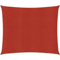 vidaXL Zonnezeil 160 g/m² 3x3 m HDPE rood