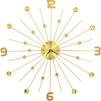 vidaXL Wandklok 70 cm metaal goudkleurig