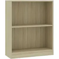 vidaXL Boekenkast 60x24x76 cm bewerkt hout sonoma eikenkleurig