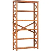 vidaXL Boekenkast 100x30x180 cm acaciahout met honingafwerking
