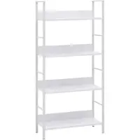 vidaXL Bibliothèque à 4 niveaux blanc 60x27,6x124,5 cm bois ingénierie288224