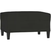 vidaXL Voetenbank 70x55x41 cm stof zwart