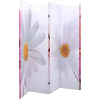 vidaXL Kamerscherm inklapbaar bloem 200x170 cm