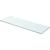 vidaXL Wandschap transparant 80x25 cm glas