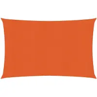 vidaXL Zonnezeil 160 g/m² 3,5x4,5 m HDPE oranje