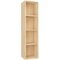 vidaXL Boekenkast/tv-meubel 36x30x143cm bewerkt hout sonoma eikenkleur