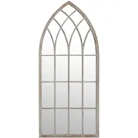 vidaXL Spiegel 70x30 cm ijzer zandkleurig