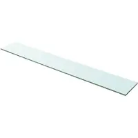 vidaXL Wandschap transparant 100x15 cm glas