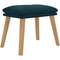 vidaXL Voetenbank 45x29,5x35 cm fluweel blauw