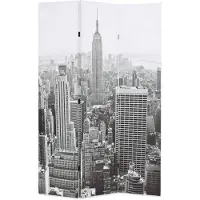 vidaXL Kamerscherm New York bij daglicht 120x170 cm zwart en wit