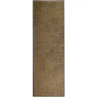 vidaXL Deurmat wasbaar 60x180 cm bruin