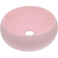 vidaXL Wastafel rond 40x15 cm keramiek matroze