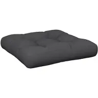 vidaXL Palletkussen 50x50x12 cm stof zwart