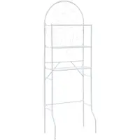 vidaXL Badkamerrek 60x33x174 cm wit