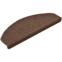 vidaXL Trapmatten 15 st 65x24x4 cm Bruin Halfrond Groot
