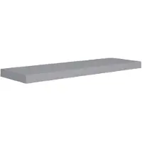vidaXL Wandschap zwevend 80x23,5x3,8 cm MDF grijs