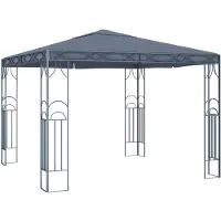 vidaXL Prieel 300x300 cm antraciet