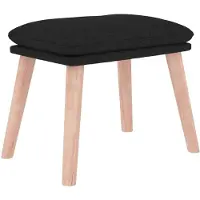 vidaXL Voetenbank 45x29,5x35 cm stof zwart