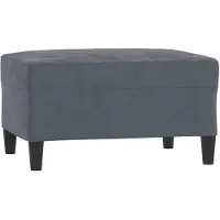 vidaXL Voetenbank 70x55x41 cm fluweel donkergrijs