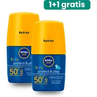 Nivea SUN Kids Hydraterende Roll-on Zonnebrand Stick - SPF Factor 50 - Zonnestick voor Kinderen - Waterbestendig - 50 ml