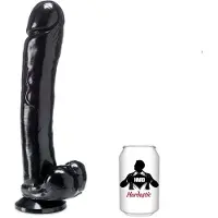 Hardastic - Super Ken - Dildo - 30 x 6 cm - PVC - Zwart