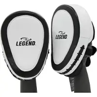 Legend Sports Focus Pads Leder Heavy Duty Gel Wit/Zwart - Gemaakt van hoge kwaliteit runderleder - Legend gel toplaag