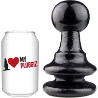 Gangbangster - King Chess - Buttplug - 15 x 9,5 cm - PVC - Zwart