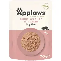 Applaws 16x70g Tonijn met Zalm in Gelei Kattenvoer Maaltijdzakjes
