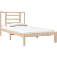 vidaXL Bedframe zonder matras massief grenenhout 90x190 cm