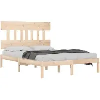 vidaXL Bedframe massief hout 120x190 cm