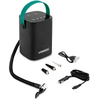Vonroc Draadloze mini compressor 12V - Ingebouwde 2.0Ah accu - Digitaal display / manometer