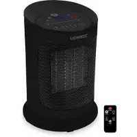 Vonroc Elektrische kachel - ventilatorkachel - 1200W/1800W - keramisch - 3 standen - thermostaat - timer - LED-scherm - zwenkfunctie – incl. afstandsbediening - 20m2
