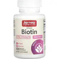 Jarrow Formulas Biotine 5000 mcg (100 Capsules) - vitamines, vitamine-b8 - vitamine-b8