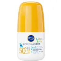 Nivea 3x Babies & Kids Sensitive Protect Zonnemelk Roll On Spf 50+ 50 Ml