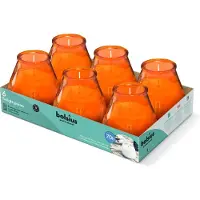 Bolsius - Twilight - Kaars in glas - Patio - Oranje - Tray 6 - 70 branduren