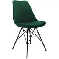 Kick Collection - Kuipstoel VELVET - Zachte velours bekleding - Donkergroen