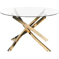 Beliani MARAMO - Eettafel-Transparant-Veiligheidsglas