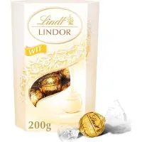 Lindt LINDOR Witte chocolade bonbons 200 gram - 16 zacht smeltende witte chocolade bonbons - Vaderdag Cadeau