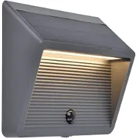 Lutec Solar wandlamp Linko design antraciet