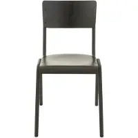 J-Line Stoel Hout/Metaal Zwart